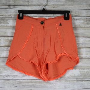 Tallow High Waist Orange Shorts sz 2